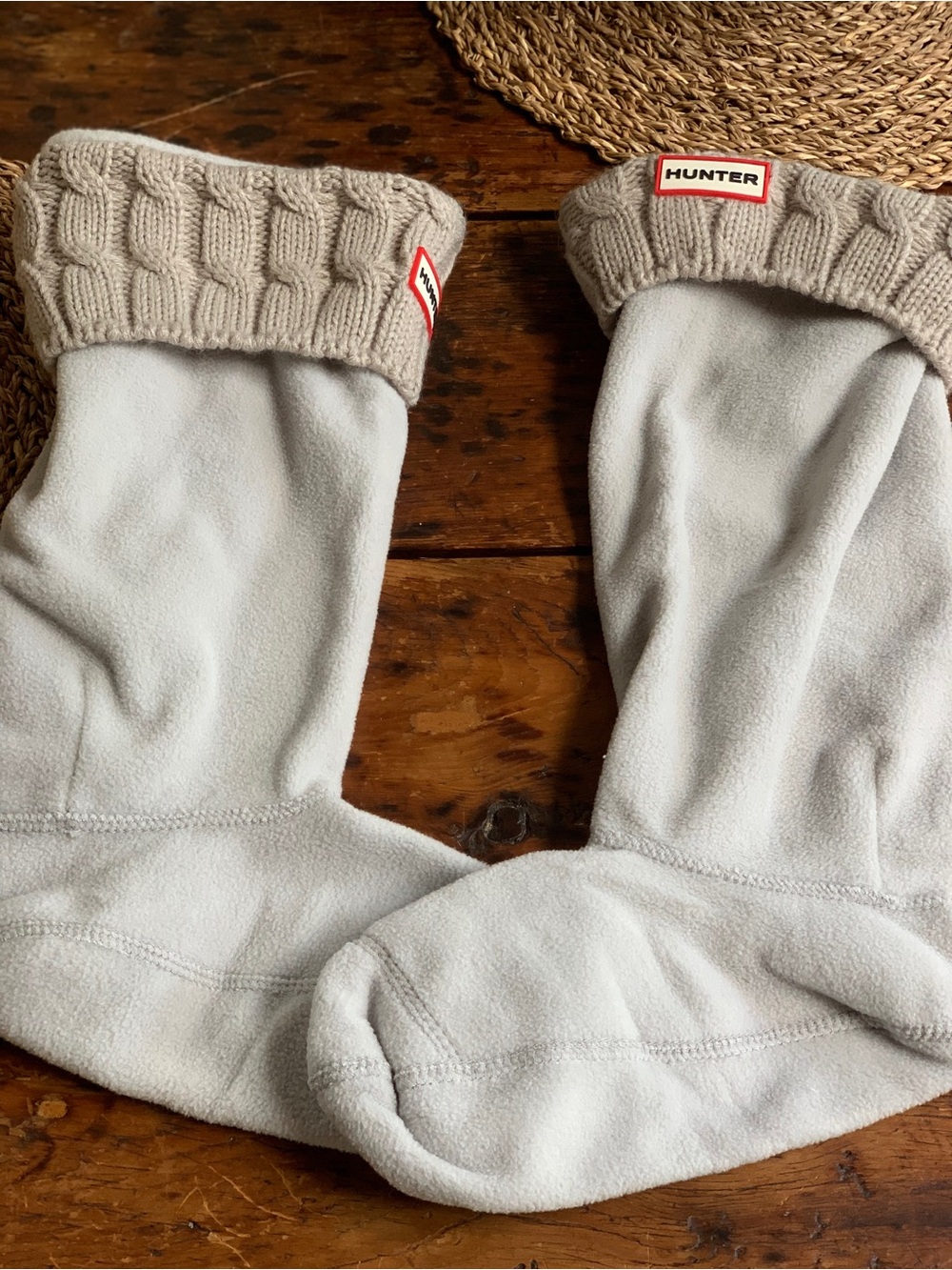 Hunter Boot Socks with Knit Cuffs
